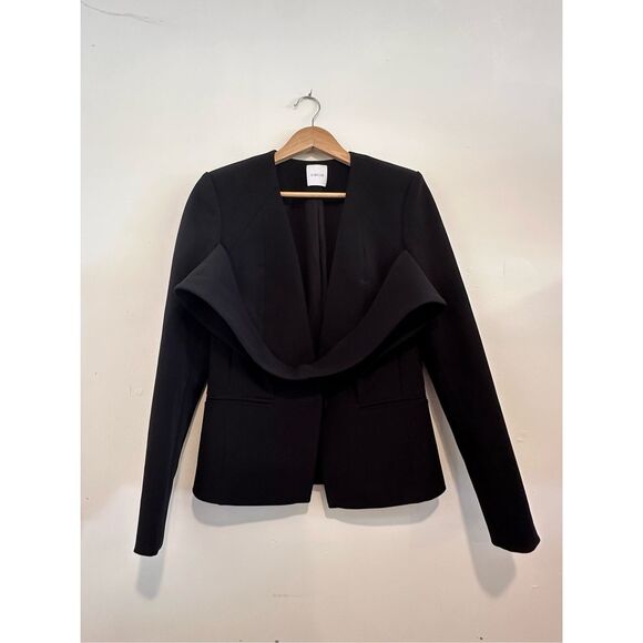 Dion Lee Black Blazer High Fashion Single-Breasted Size US 4 - Picture 1 of 6